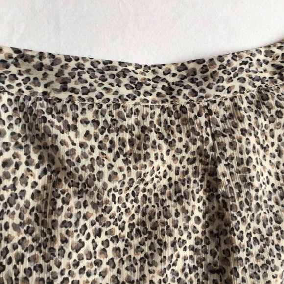 Covington grey & tan leopard print lightweight skirt - Picture 1 of 7